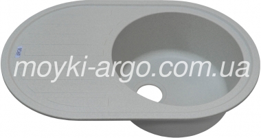 Гранітна мийка Argo Albero світло-сіра